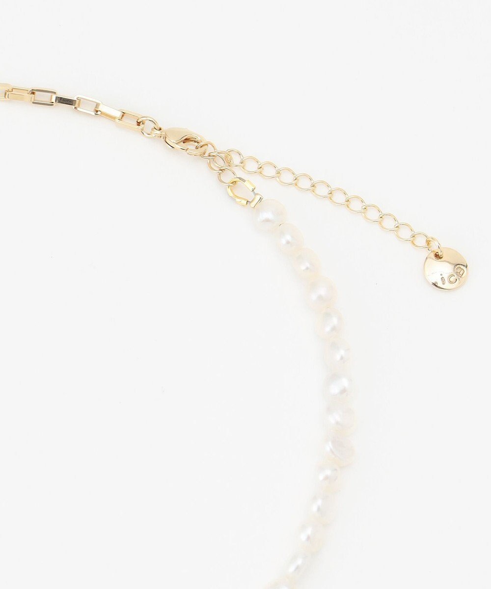 ICB 3WAYパールチェーンネックレス 