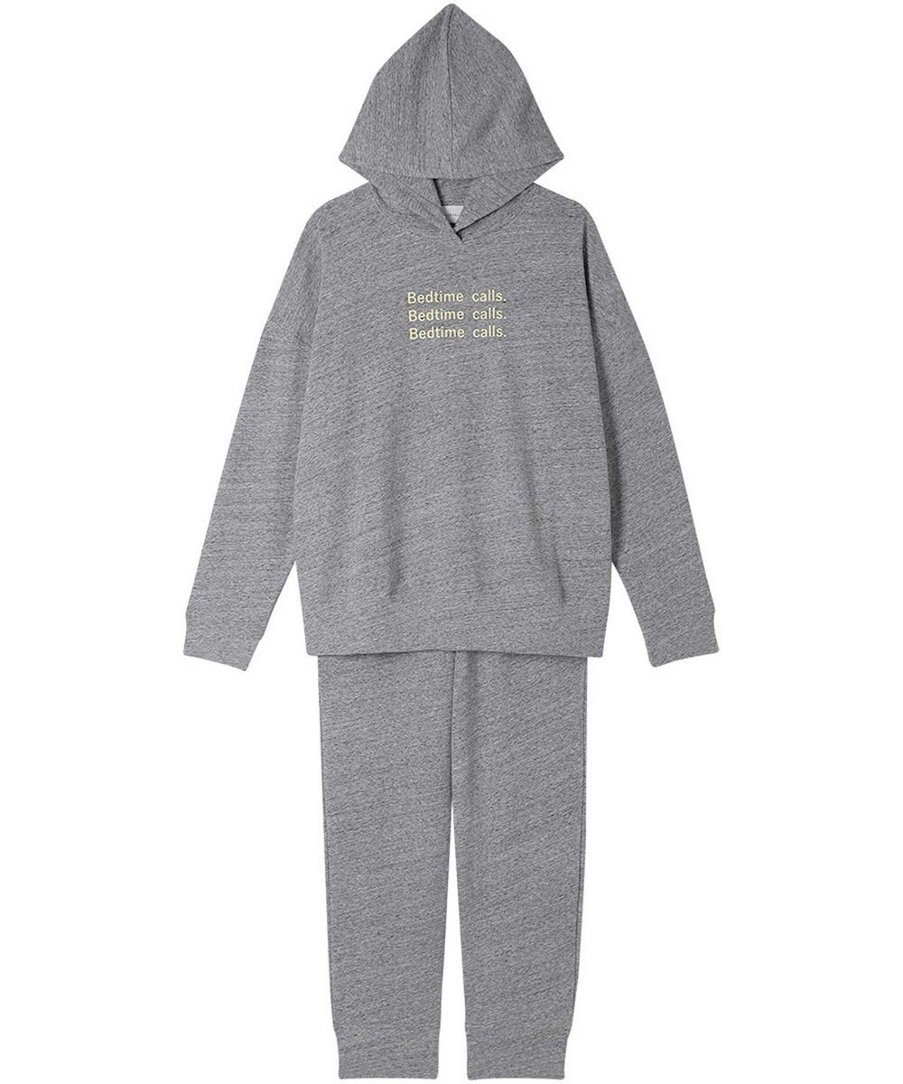 une nana cool 【綿混】あくびのお嬢さんの裏毛フーディーパジャマ 