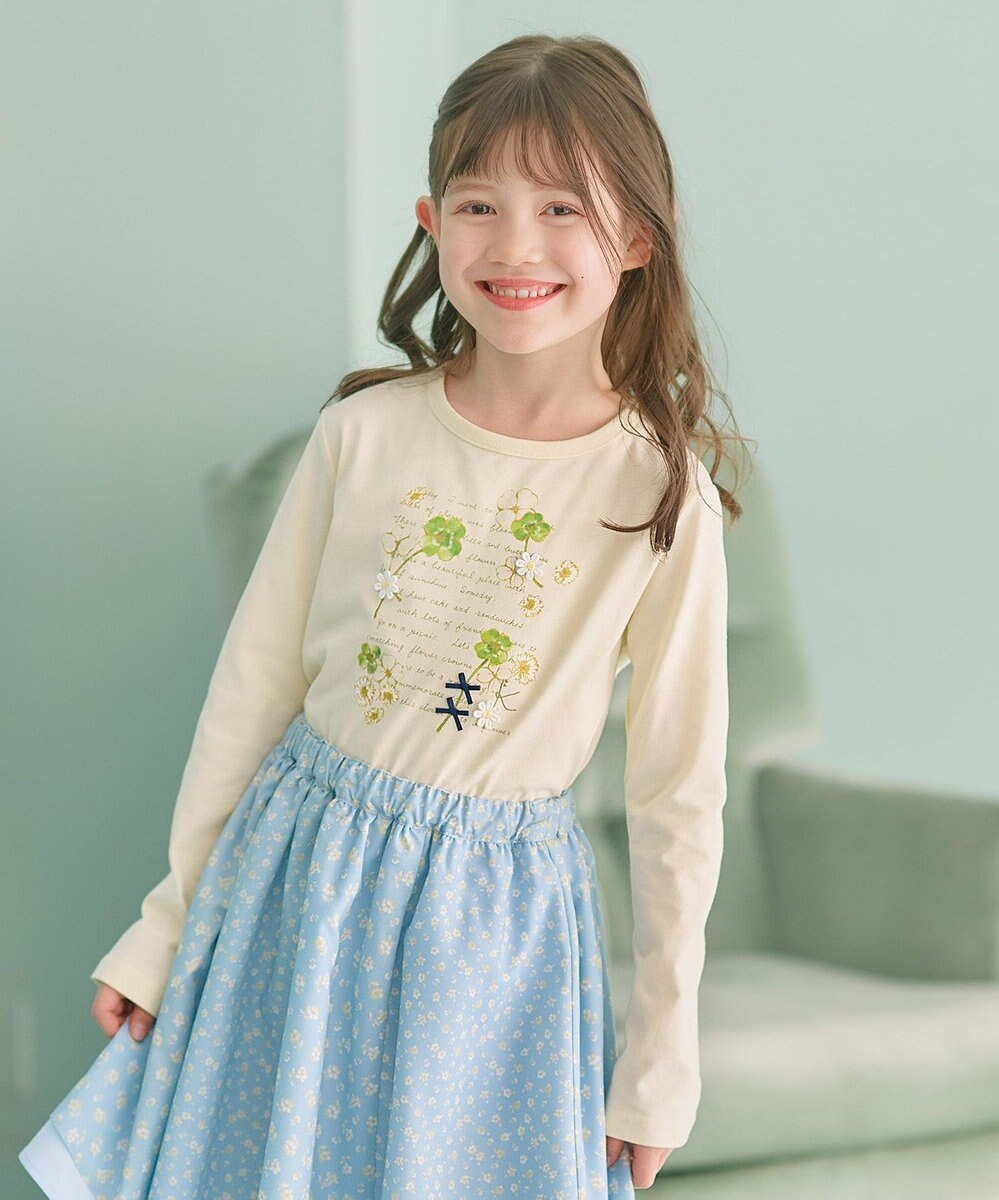 組曲 KIDS 【150-160㎝】オシバナクローバー Tシャツ 