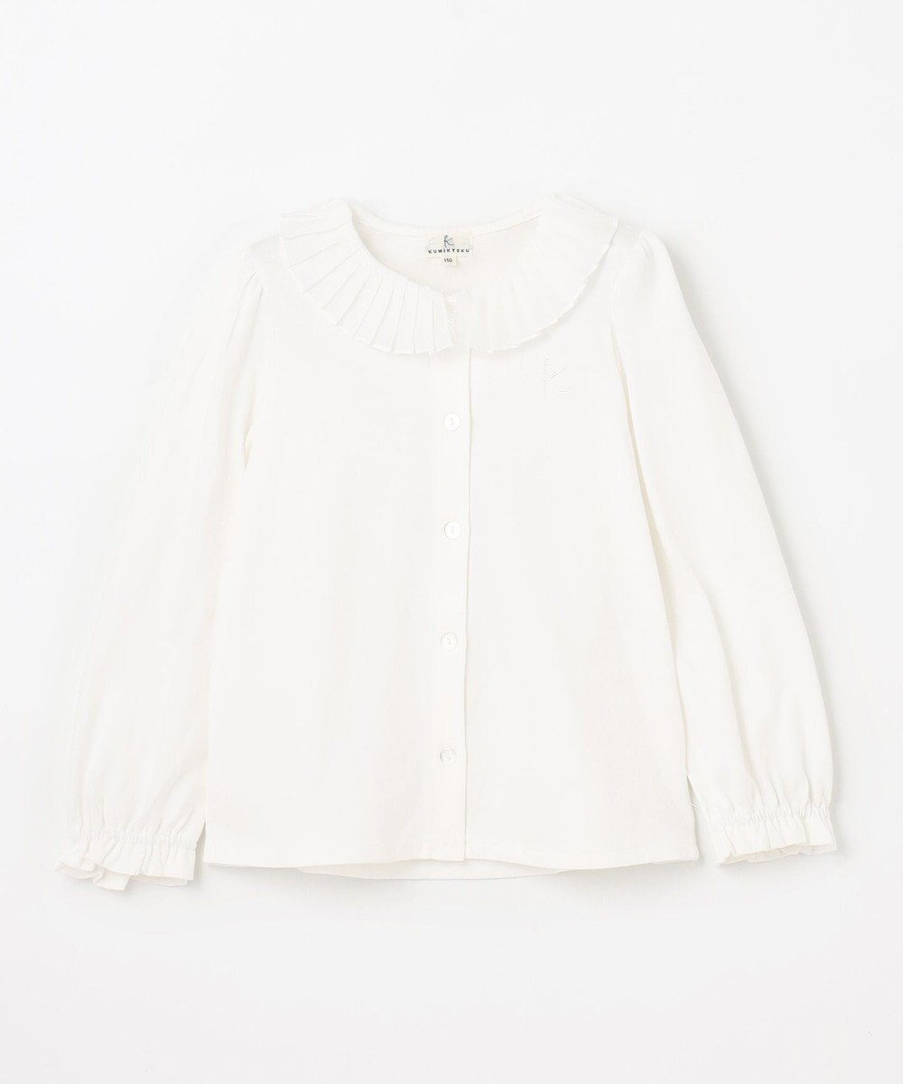 組曲 KIDS 【110-140㎝】プリーツカラー ブラウス 