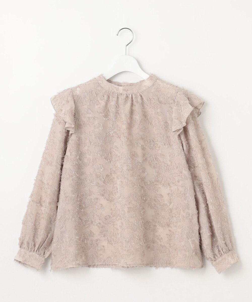 Feroux 【洗える】ジャガードブラウス 