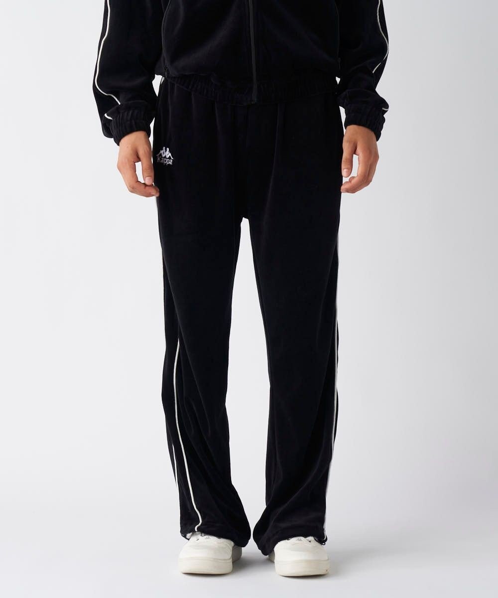 OP／FILA 【Kappa】ワイド ベロアトラックパンツ 