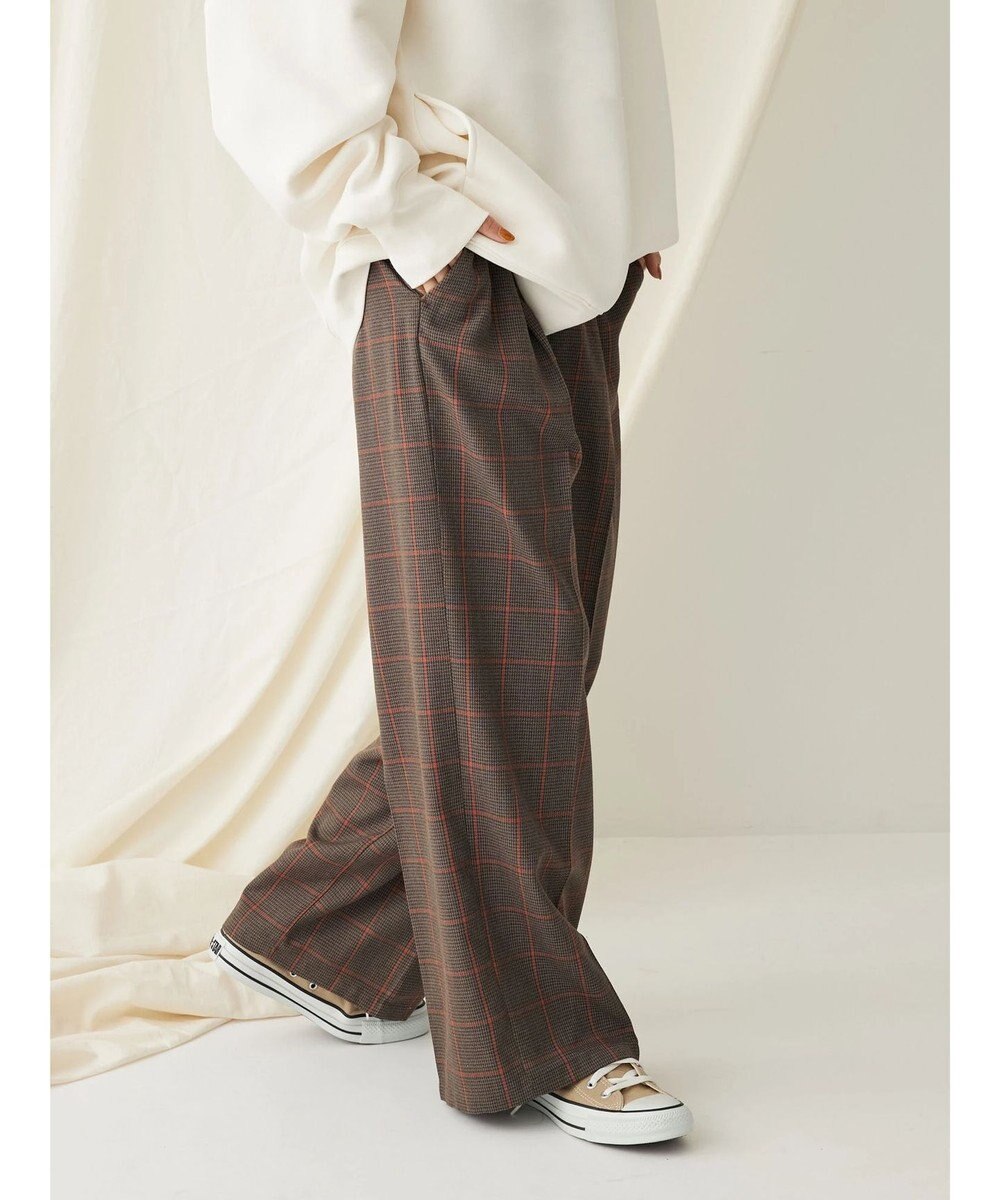 CRAFT STANDARD BOUTIQUE センタープレスチェックパンツ 