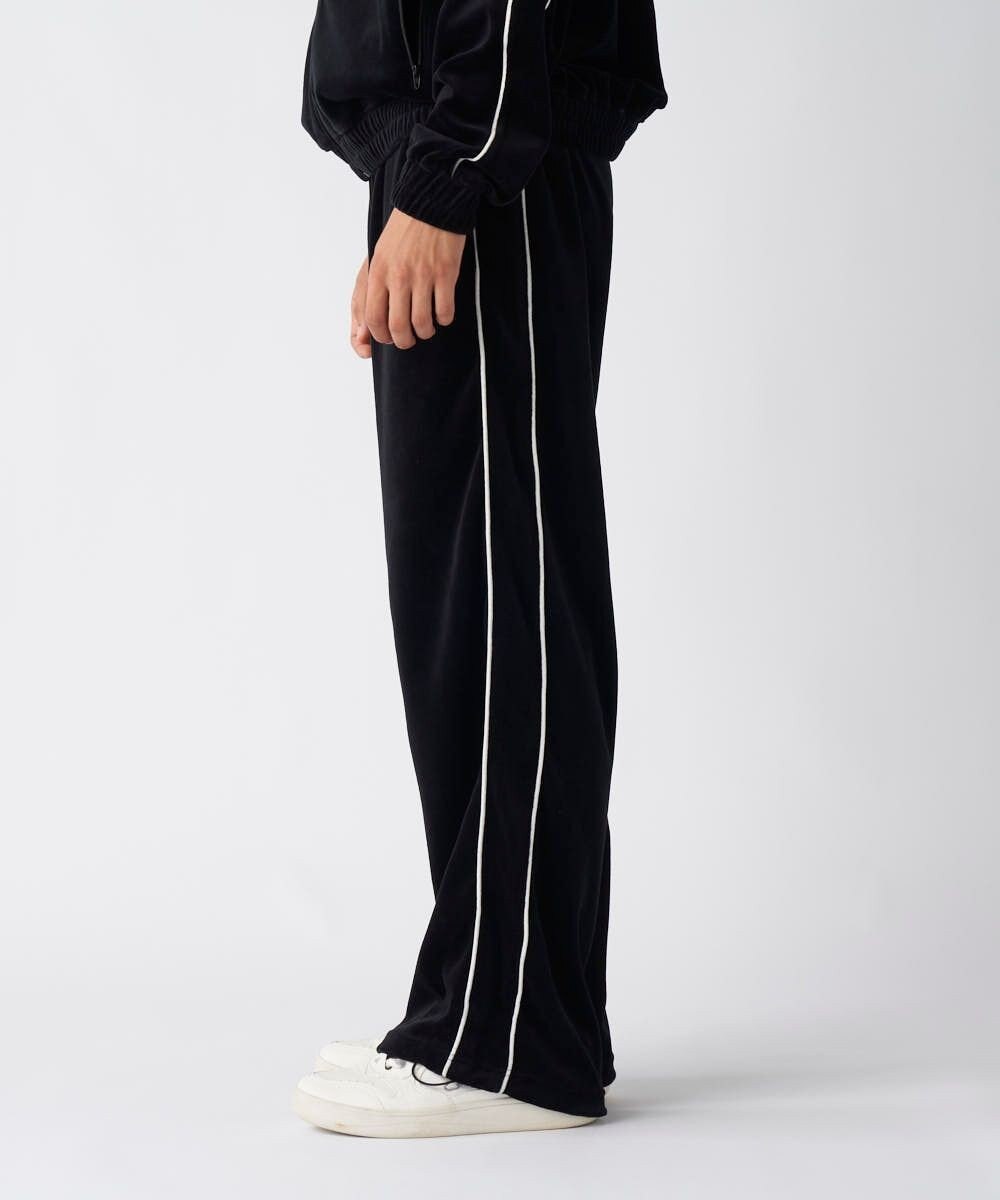 OP／FILA 【Kappa】ワイド ベロアトラックパンツ 