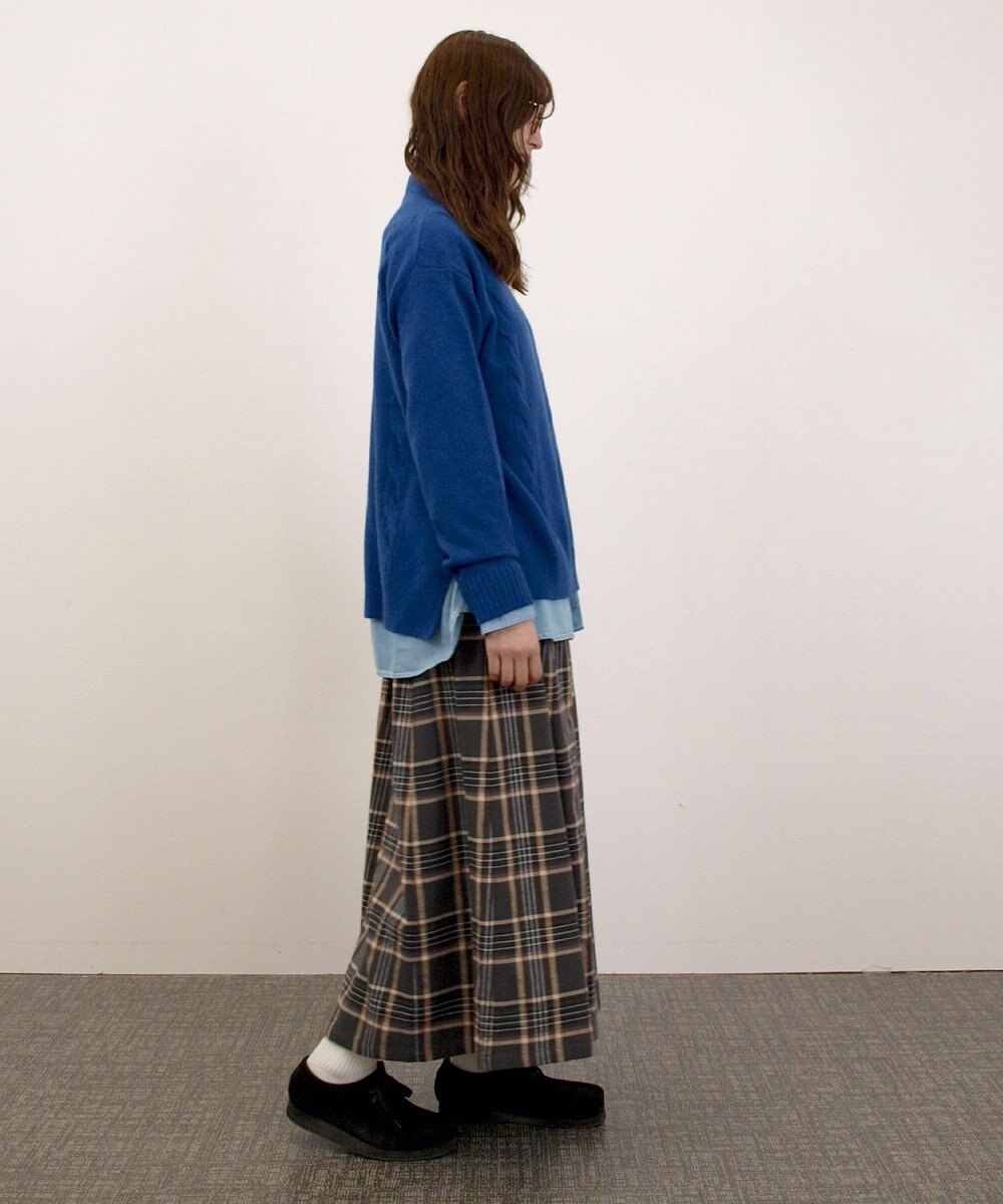 J.PRESS YORK STREET 【WOMEN】ケーブルポイント ボトルネック ニット 