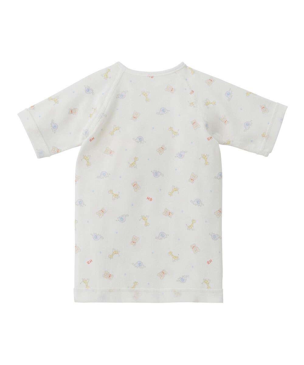 MIKI HOUSE HOT BISCUITS 【50-60cm】 フライス 短肌着 プリント柄 