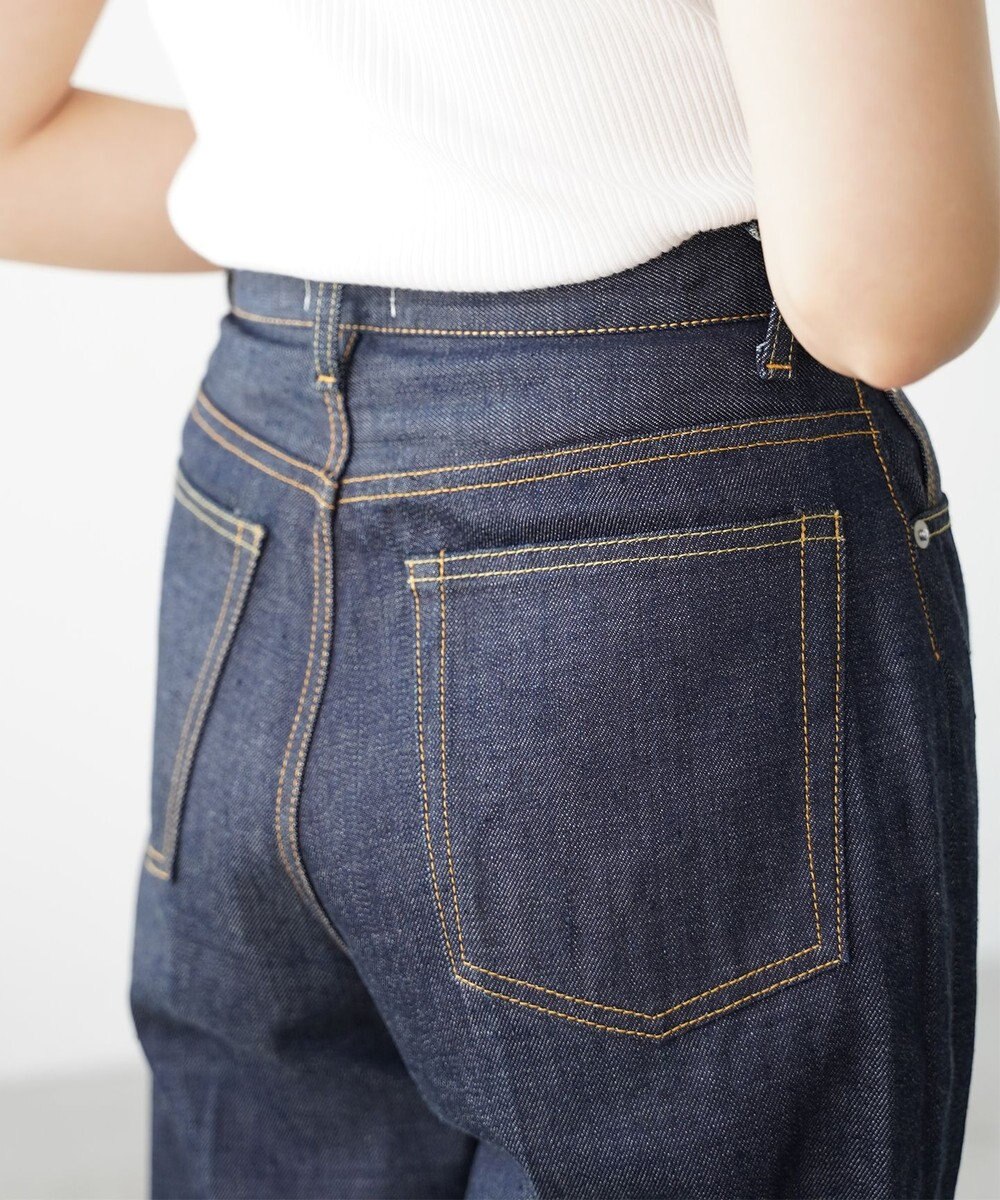 woadblue RIGID HIGH RISE（RIGID BLUE） ハイライズストレートパンツ 