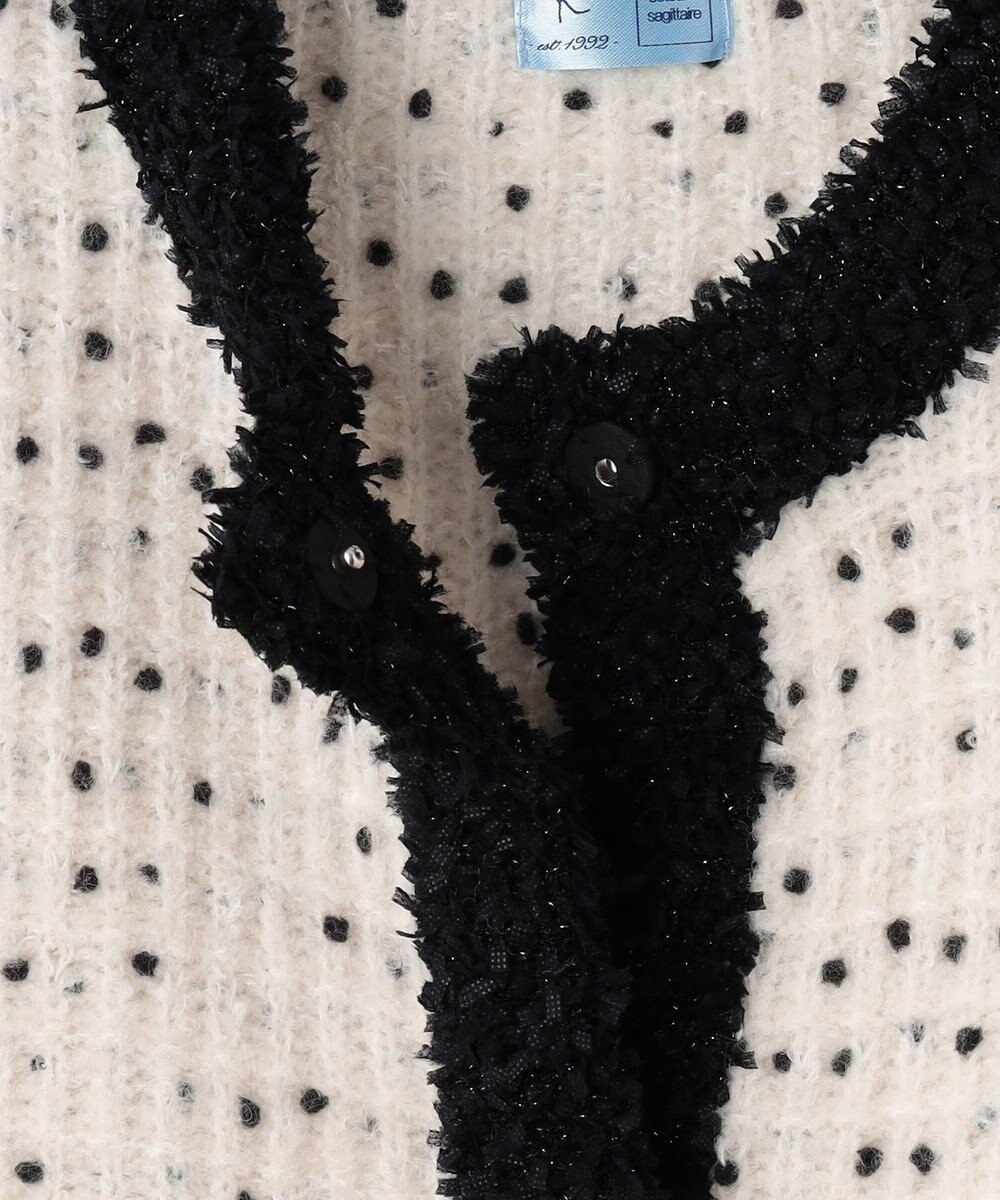 組曲 S 【組曲×setsuko sagittaire】サジテール釦ツイードニットジャケット 