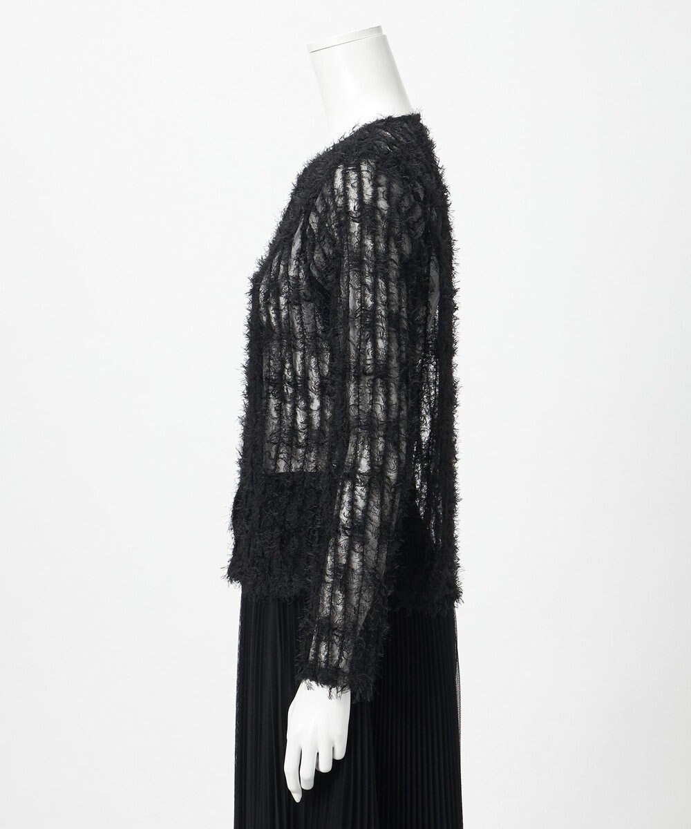 23区 【GOLD LABEL】フェザーチュール クルーネック カーディガン 