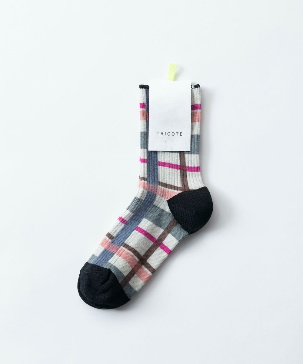 TRICOTE CHECK LINK SOCKS／チェックリンクソックス 