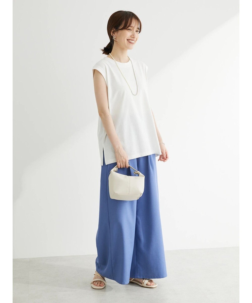 Green Parks ・ＥＬＥＮＣＡＲＥ　ＤＵＥ　リネンライクワイドパンツ 