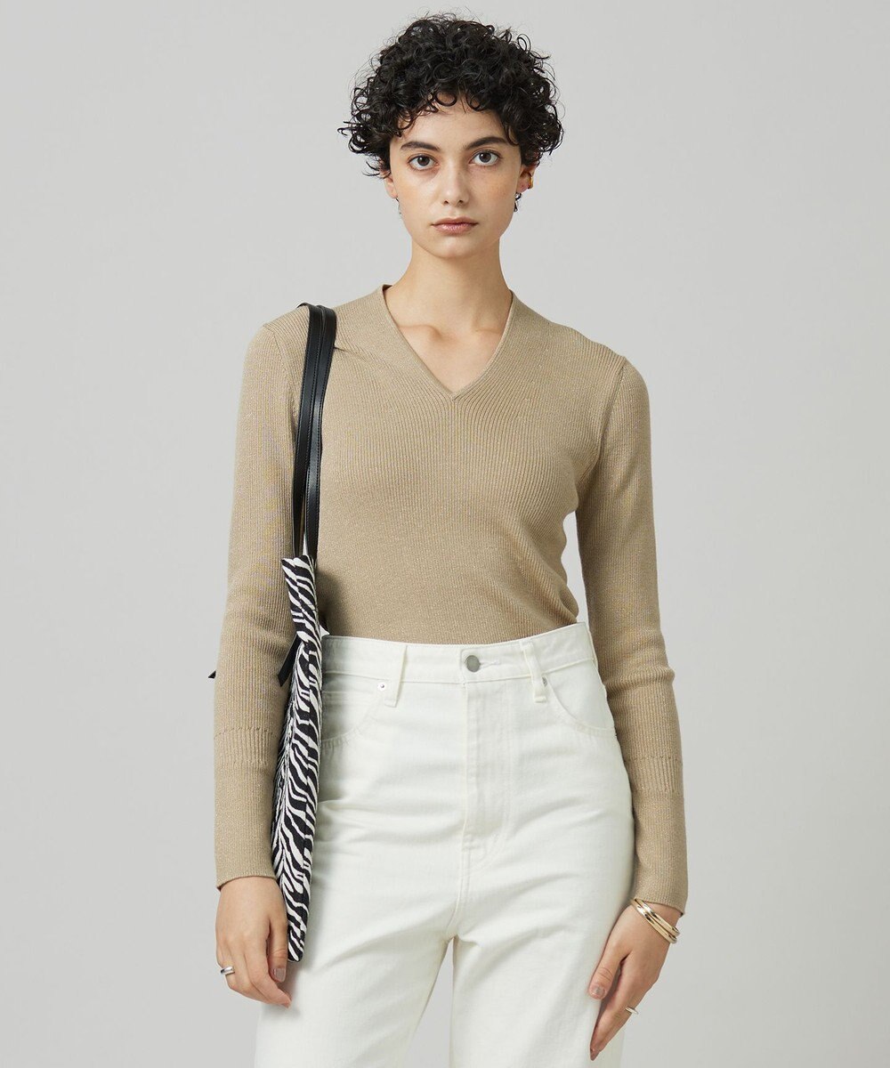 ICB 【新色追加・洗える】エクストラファインメリノ Vネックプルオーバー 