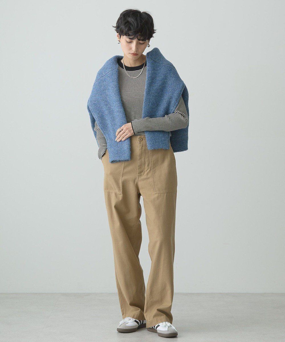 AMERICAN HOLIC バイパチクルーネックリブニットプルオーバー 