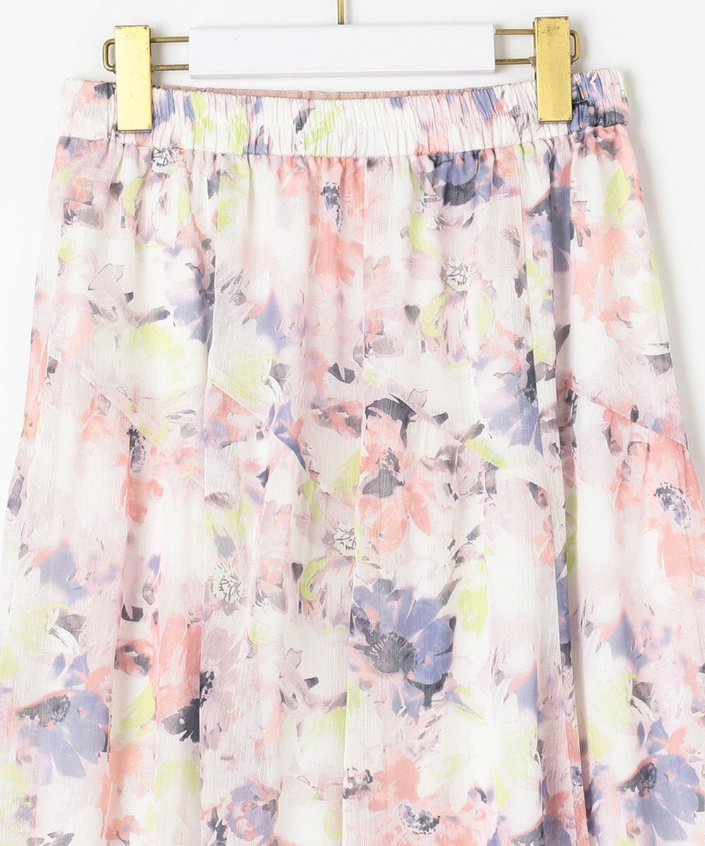 ANY SIS 【洗える】アクアフローラル スカート 