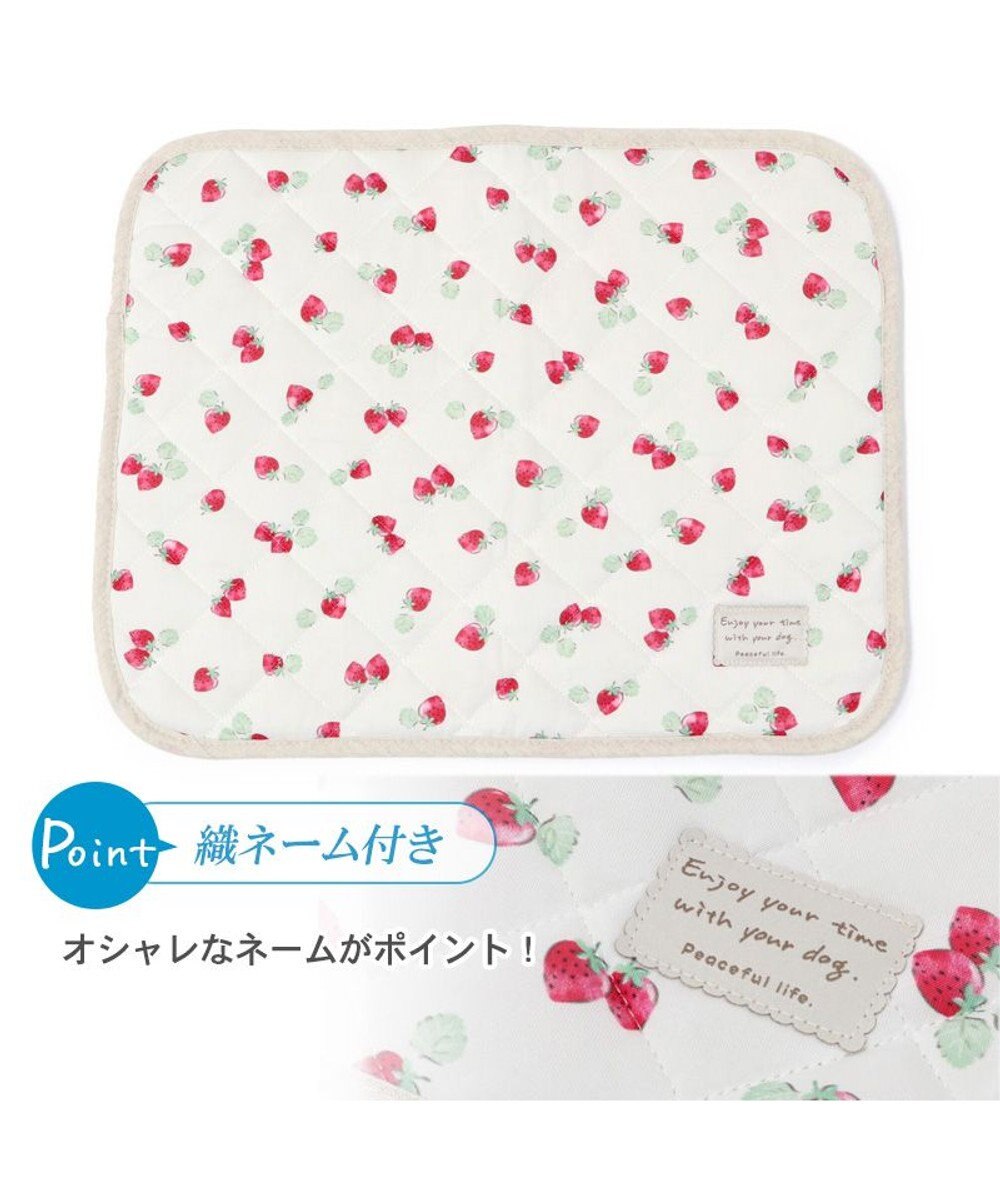 PET PARADISE 犬 クール マット 冷感 柔らか クールマット (48×40cm) 苺 くまちゃん ネイティブ 接触冷感 ひんやり ペット 