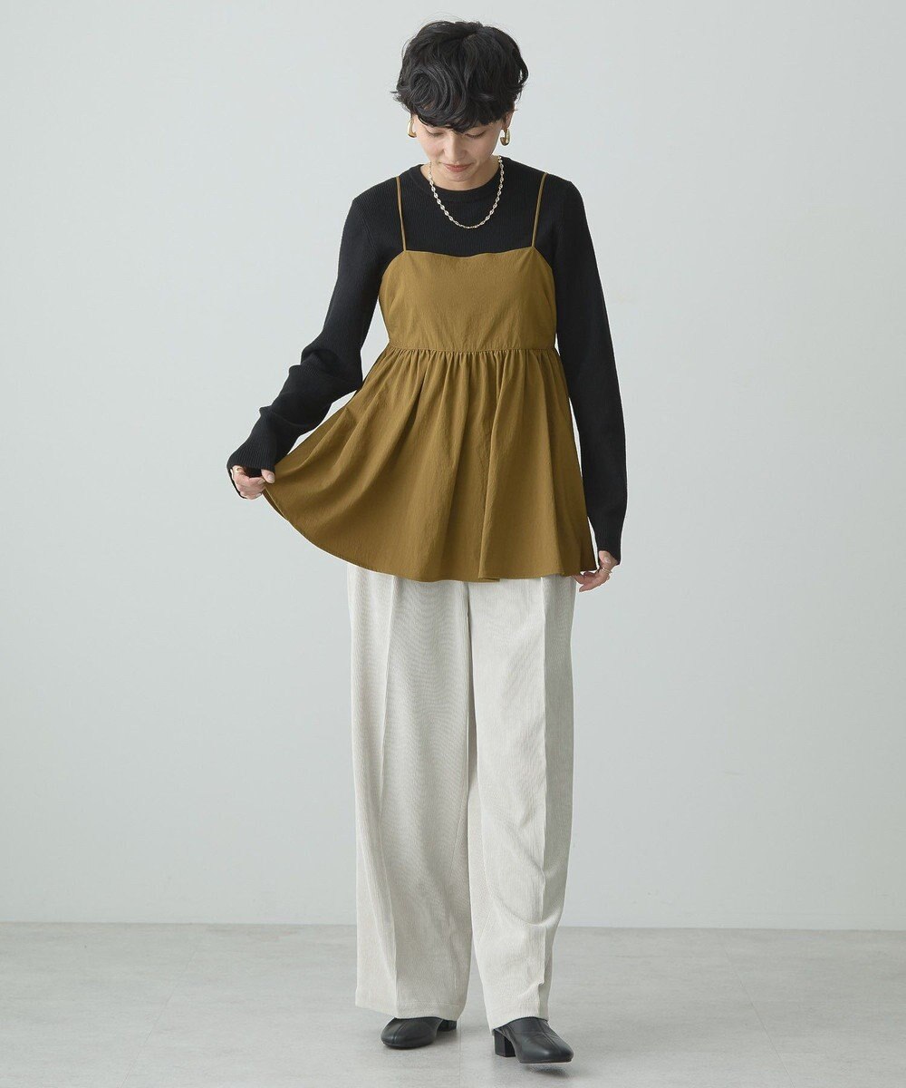 AMERICAN HOLIC バイパチクルーネックリブニットプルオーバー 