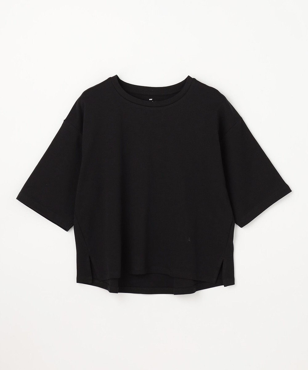ANY 【Sサイズあり】オーガニックコットンスムース5分袖Tシャツ 