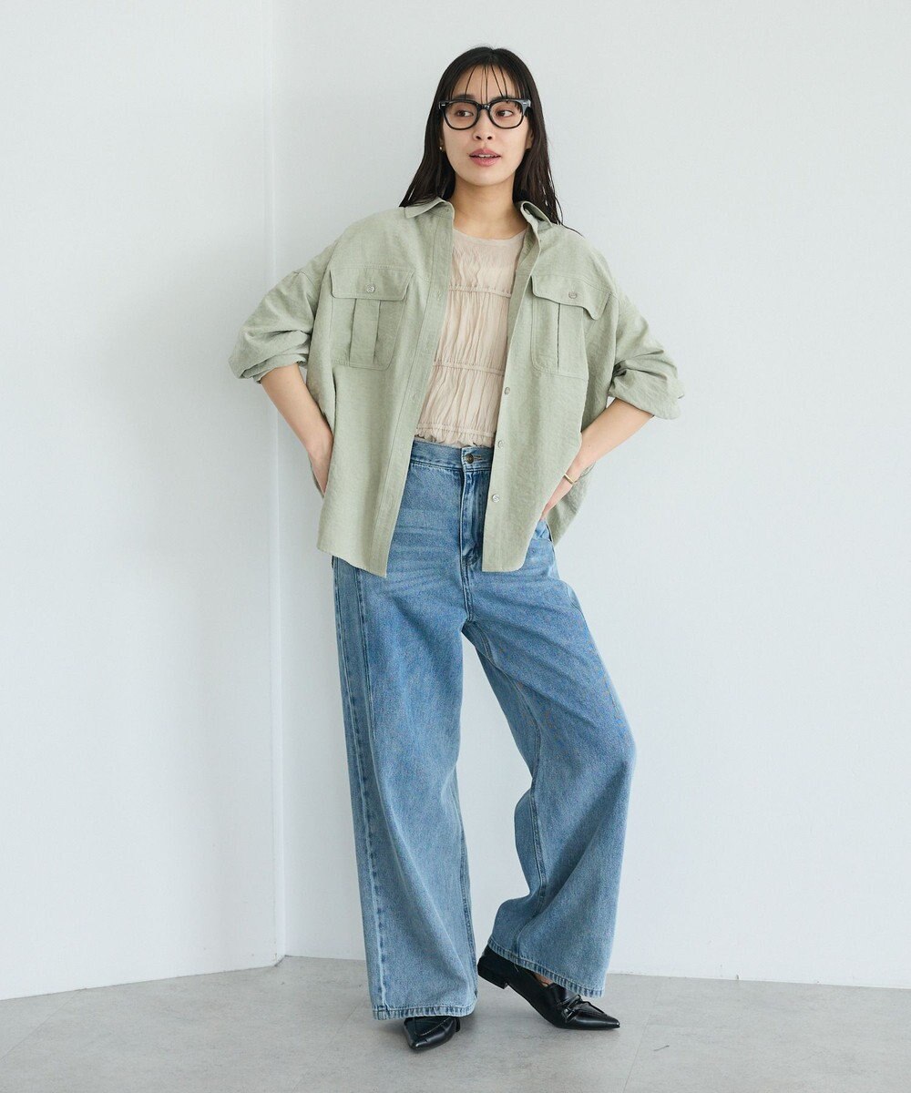 CRAFT STANDARD BOUTIQUE ストレートワイドデニムパンツ 