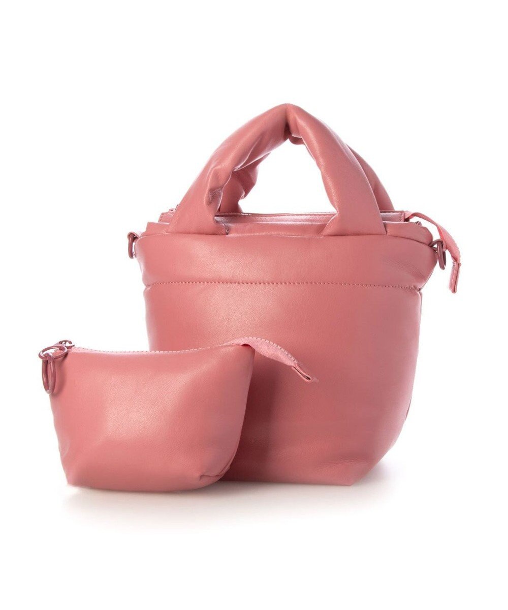 UNBILLION カシュカシュ cachecache / ポーチ付きパファーミニトートバッグ 