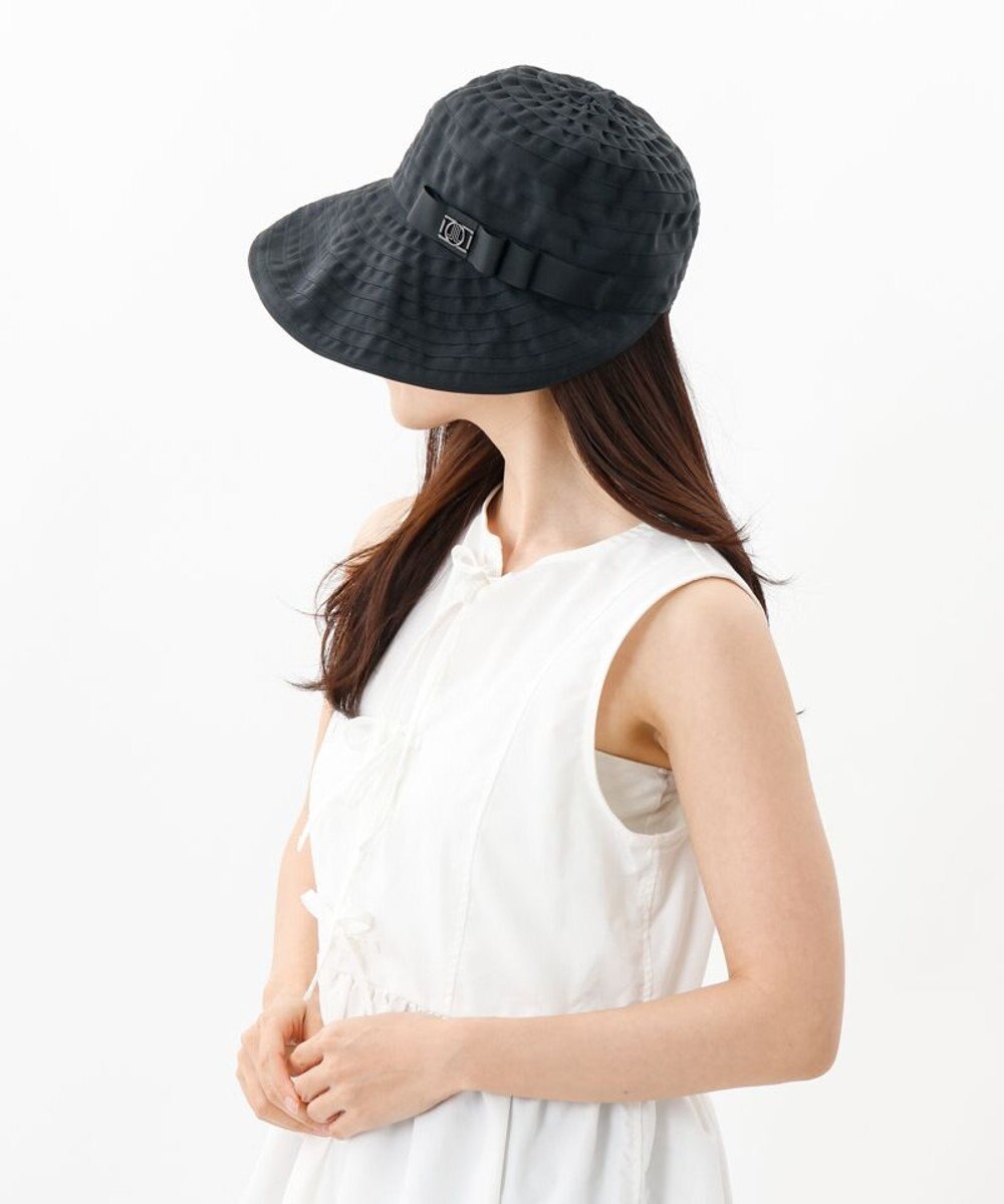 AURORA 【 LANVIN en Bleu （ランバン オン ブルー）】グログランブレードジョッキーキャップ 