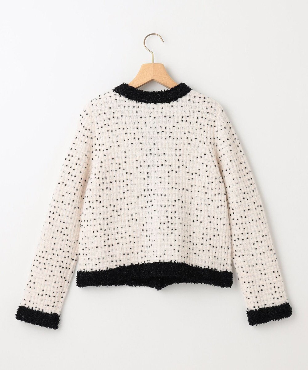 組曲 S 【組曲×setsuko sagittaire】サジテール釦ツイードニットジャケット 