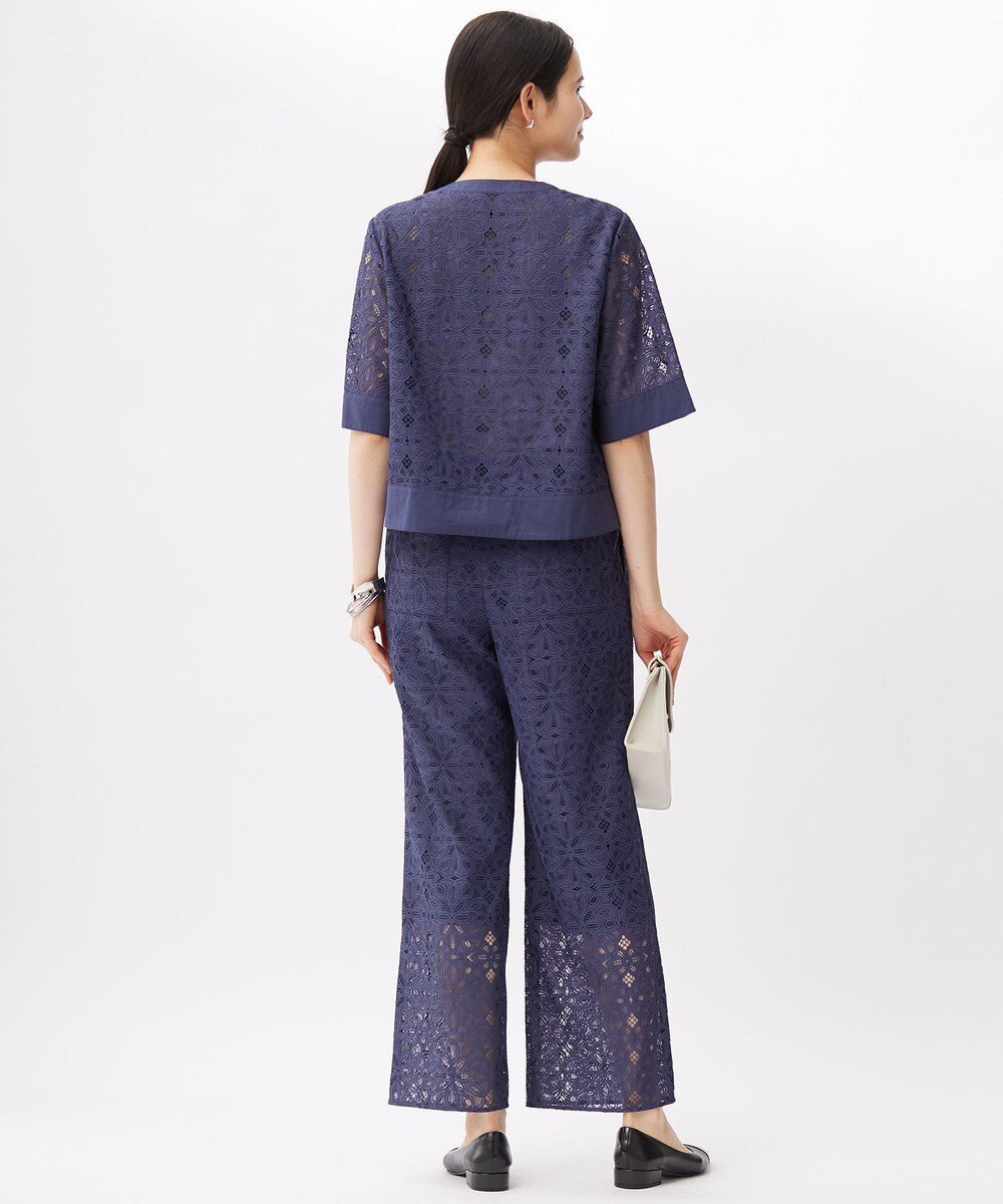 自由区 【カタログ掲載・洗える】フラワータイルレース パンツ 