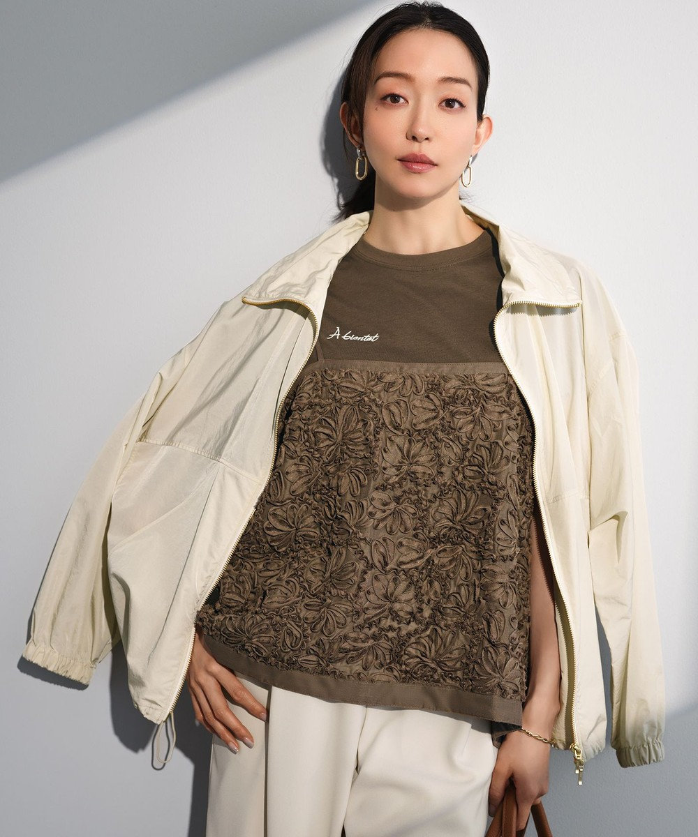 23区 リボンエンブロイダリー キャミソール 