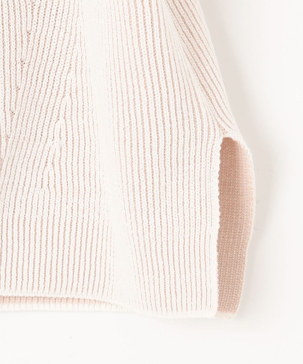 J.PRESS LADIES L 【WEB限定カラーあり・洗える】CLEAR COTTON BLEND サイドスリット ニット 