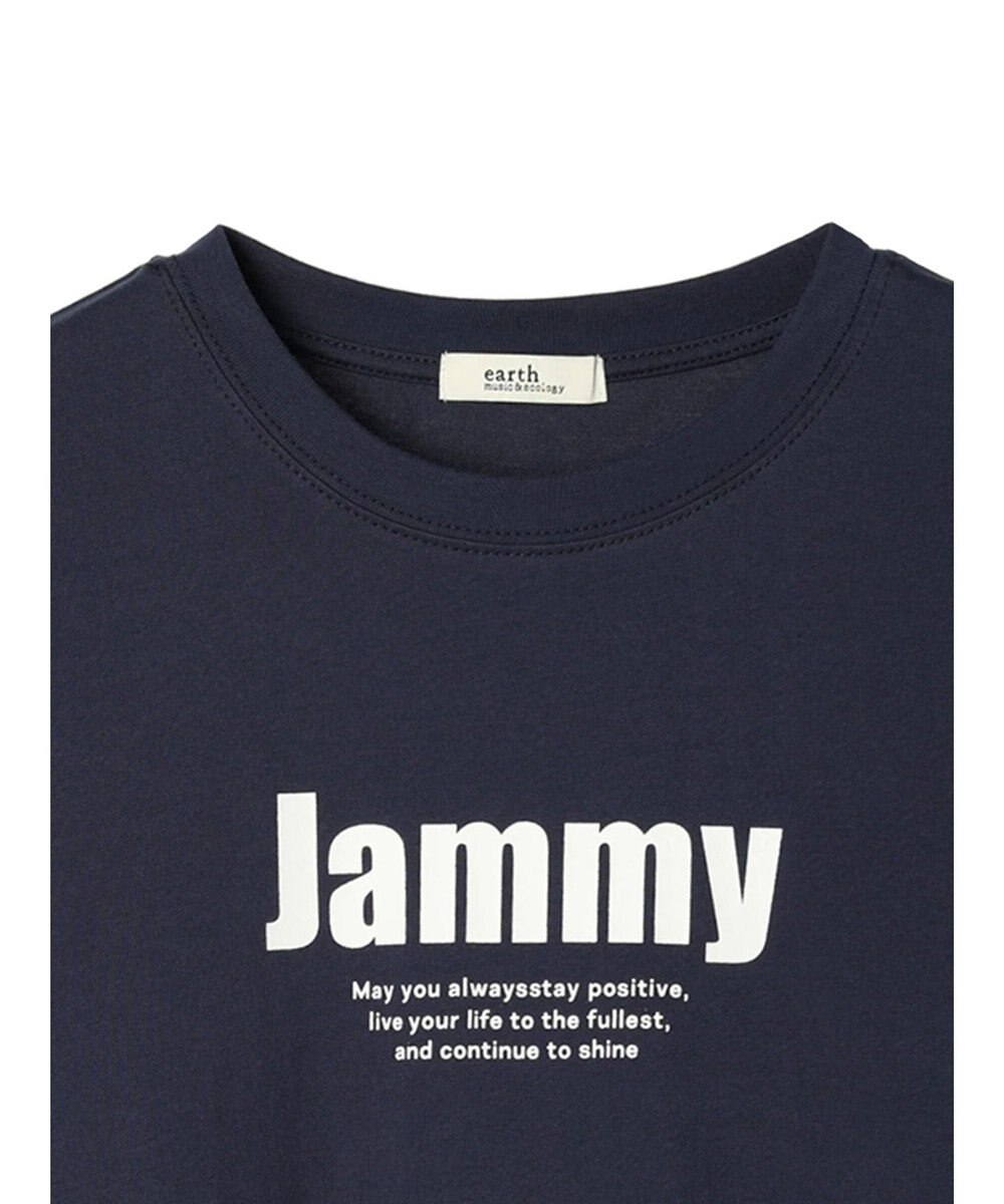 earth music&ecology ロゴソリッドミニマルＴシャツ 