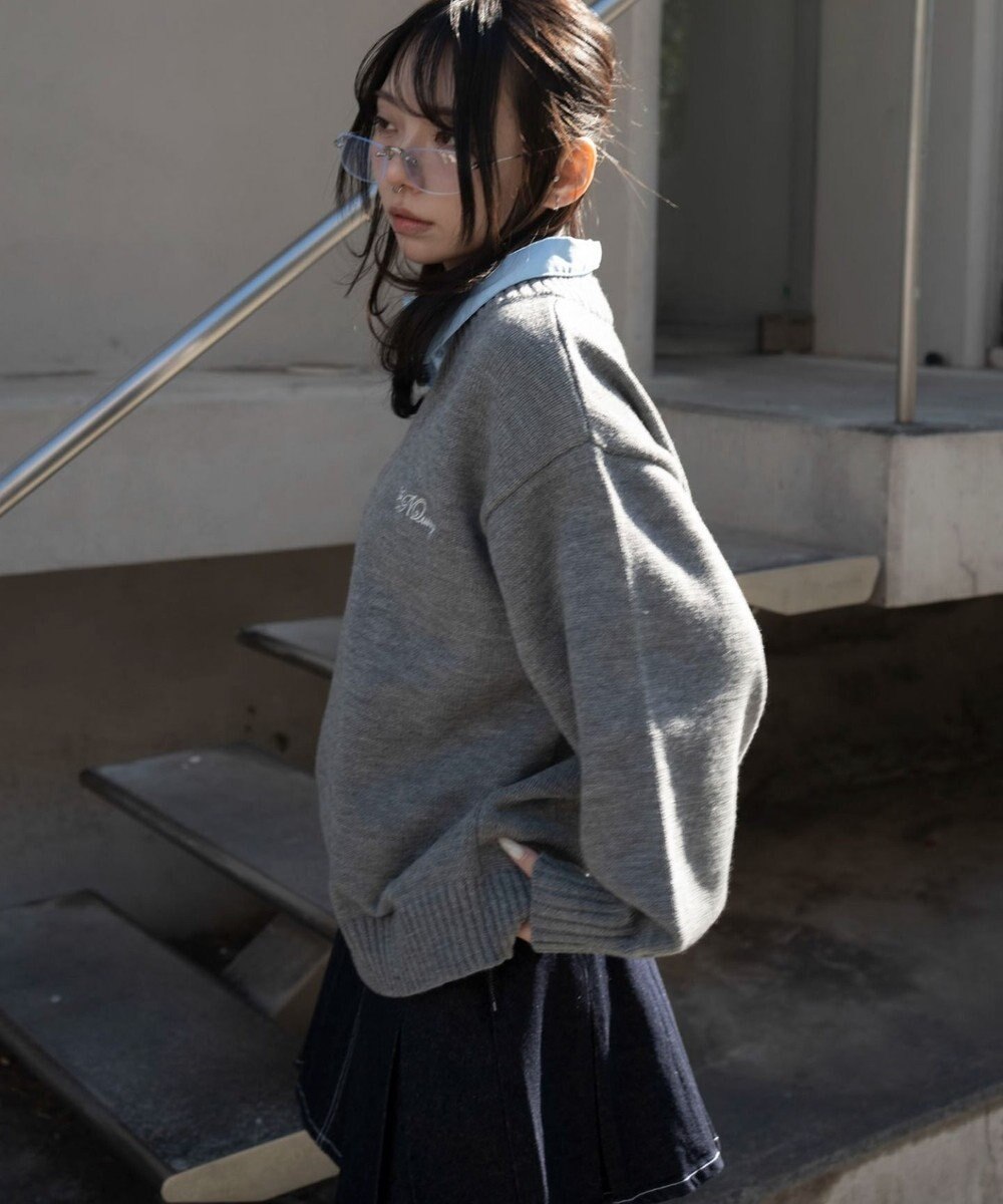 WEGO シャツドッキングニットプルオーバー 