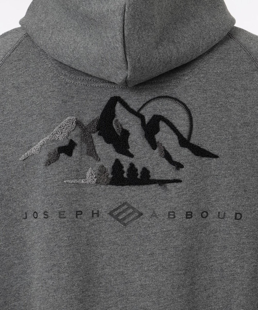 JOSEPH ABBOUD MOUNTAIN 【UNISEX】OG裏毛パイルエンブロイダリー パーカー 