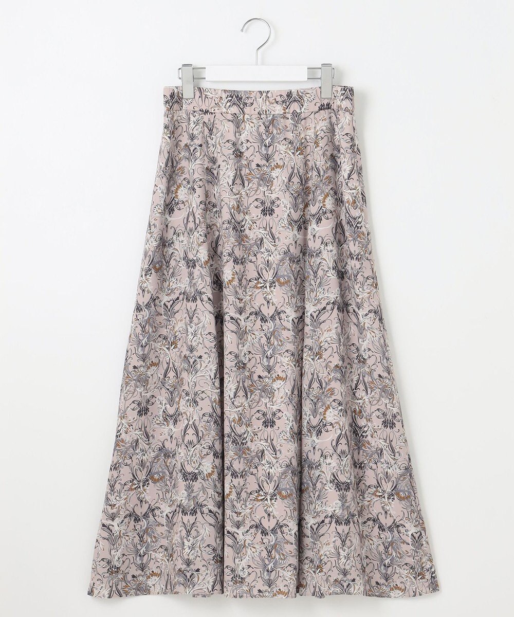 自由区 L 【洗える】バロックプリント スカート 