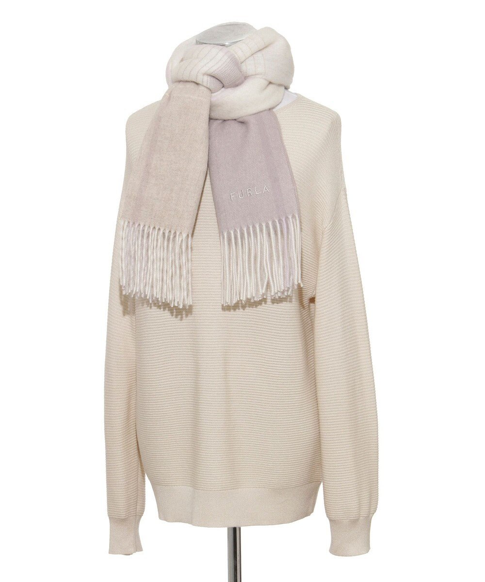 MOONBAT FURLA(フルラ）ウール100％ オンブレー チェックストール 