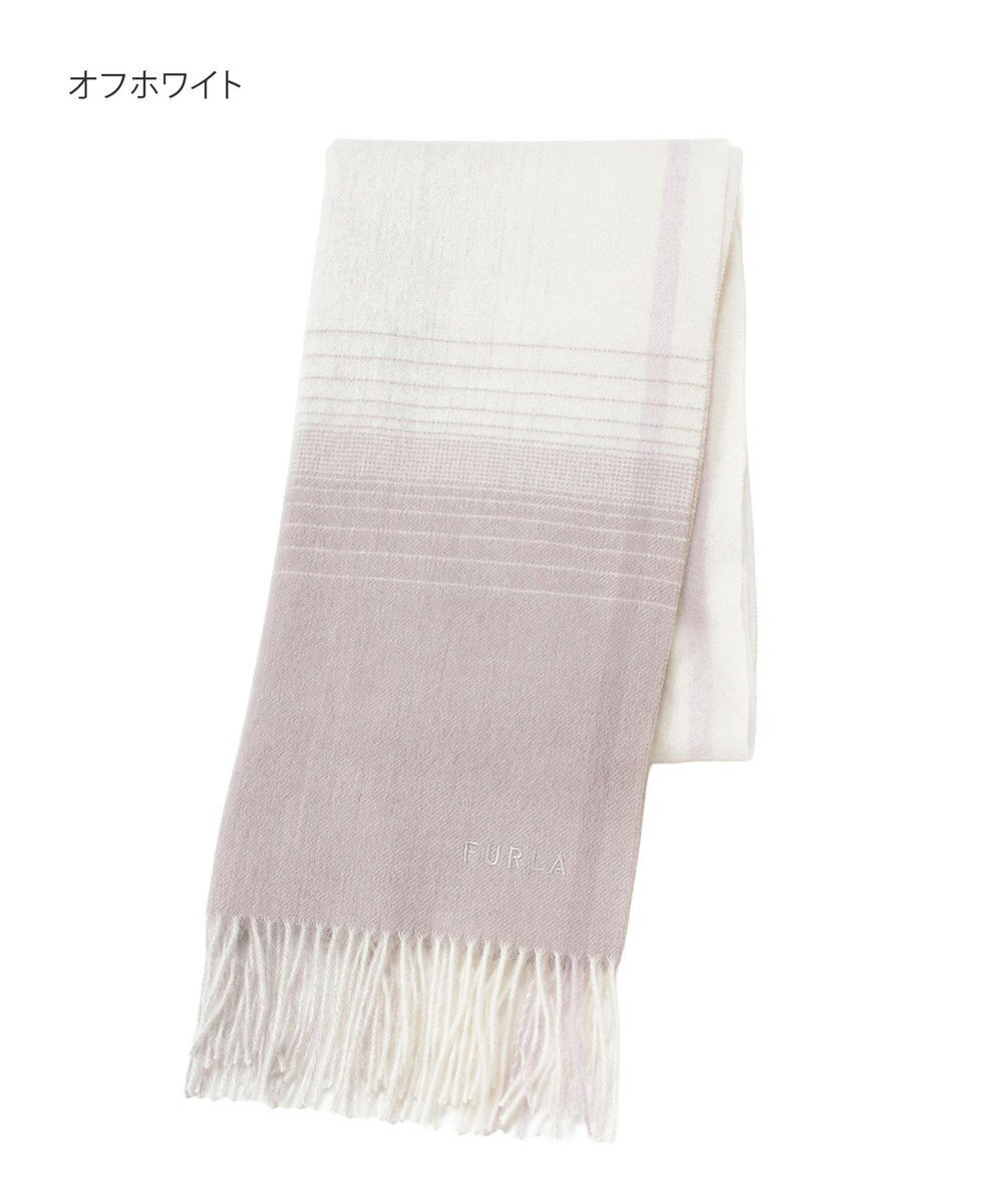 MOONBAT FURLA(フルラ）ウール100％ オンブレー チェックストール 