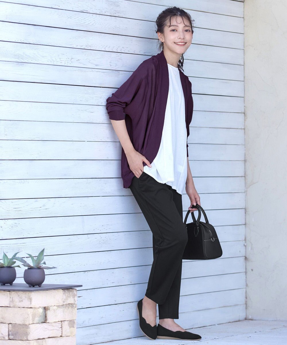 Tiaclasse L 【洗える】体型カバーも叶うドルマンニットカーディガン 