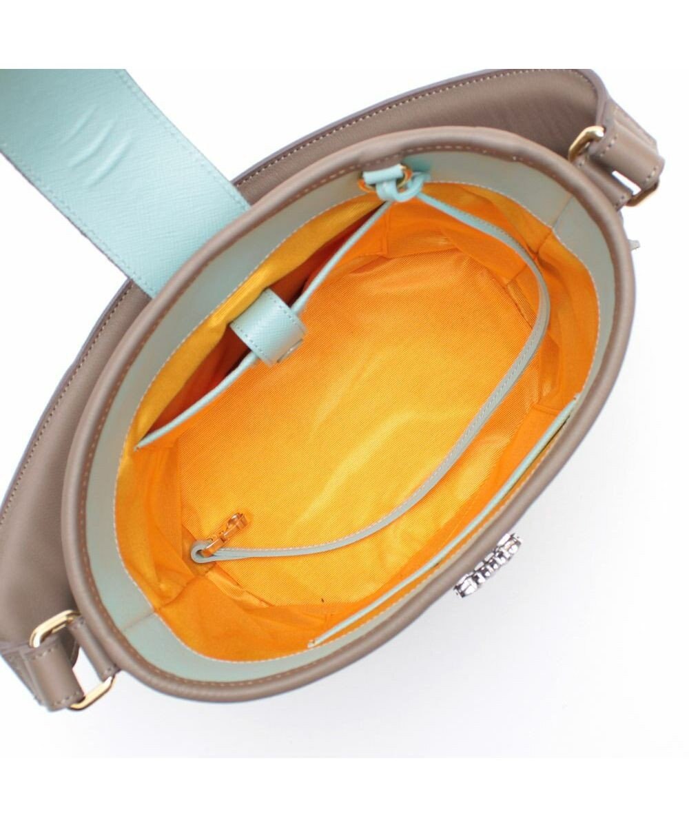 A.D.M.J. 【牛革】クラシックアニルブリロ/アールデコバケットトート18cm(ショルダーストラップ付) 