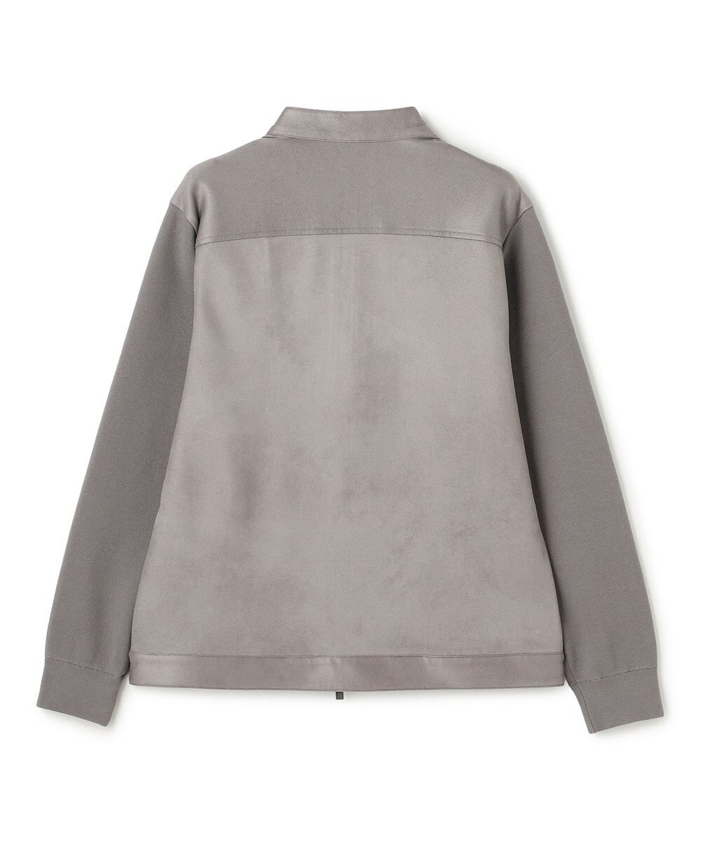 JOSEPH HOMME 【ストレッチ】レザーライクジャージーニットブロック　ZIP UPブルゾン 