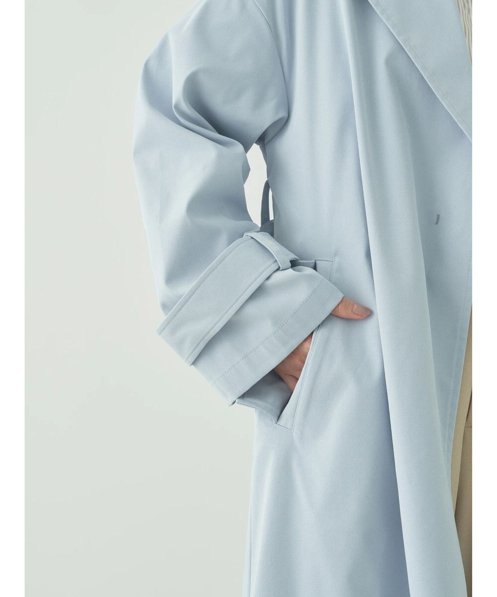 earth music&ecology 着流しロングトレンチ 