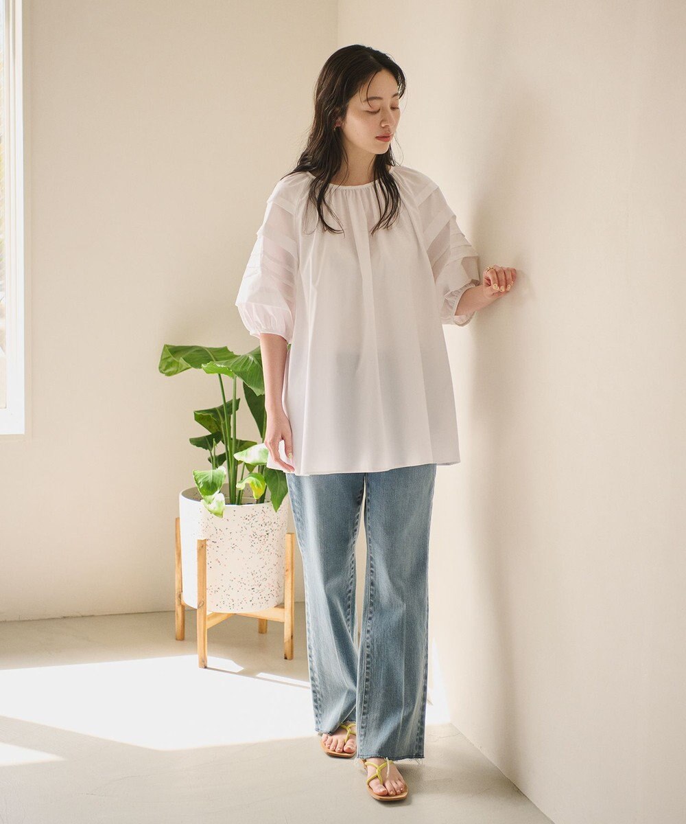 #Newans 【ANSWER for ほど甘トレンド】タックスリーブブラウス 