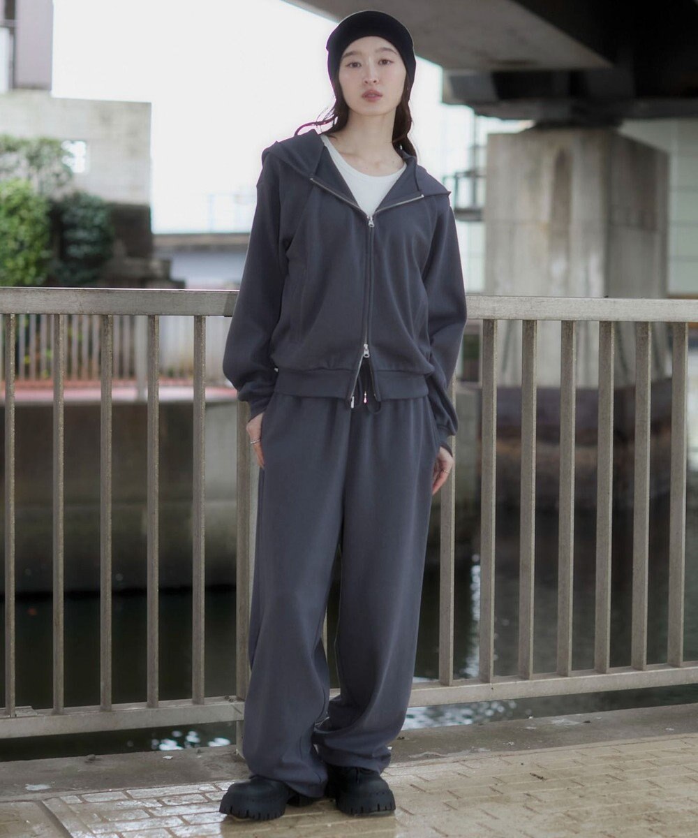 WEGO 【ユニセックス着用ITEM/SMLサイズ展開】ボンディングZIPパーカー 