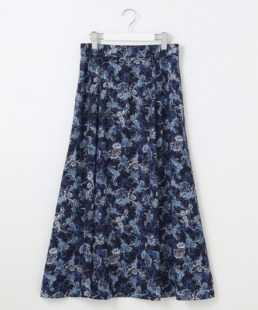 自由区 L 【洗える】バロックプリント スカート 