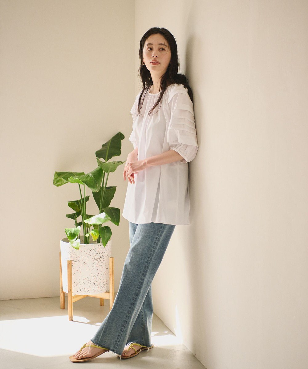 #Newans 【ANSWER for ほど甘トレンド】タックスリーブブラウス 