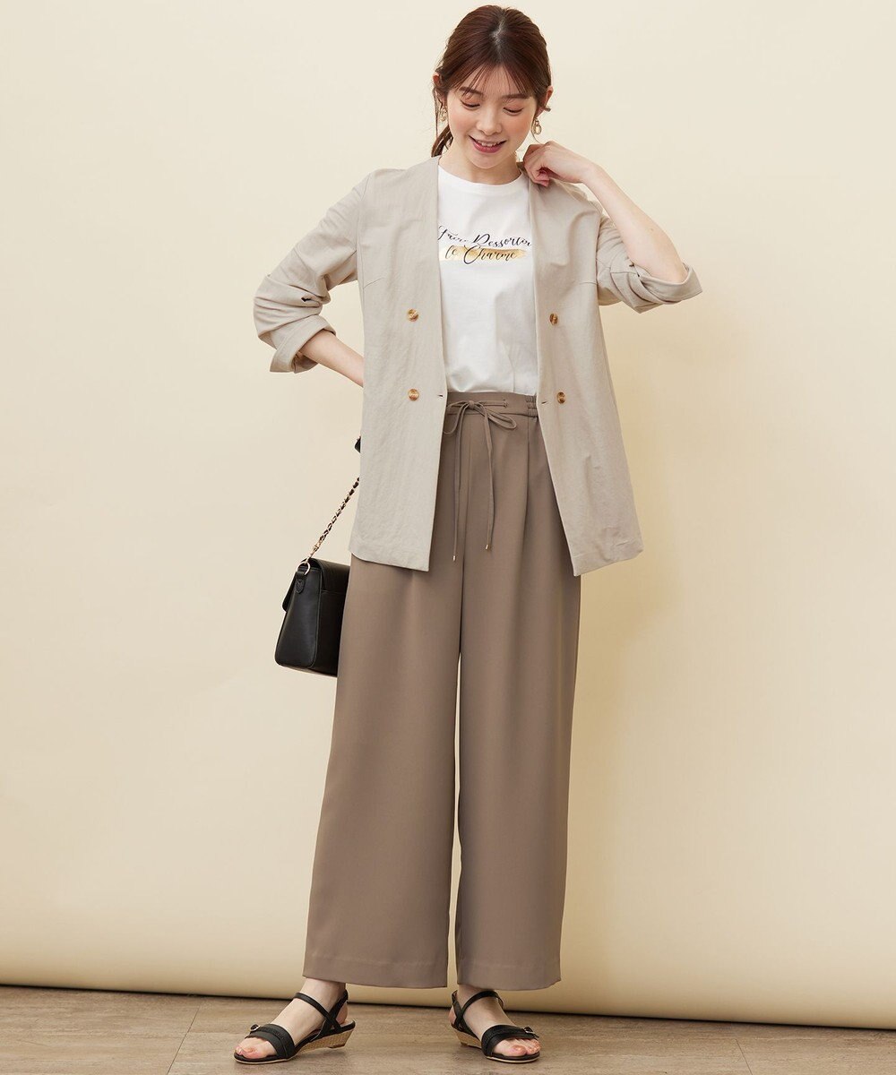 ANY SIS 箔プリントロゴ Tシャツ 