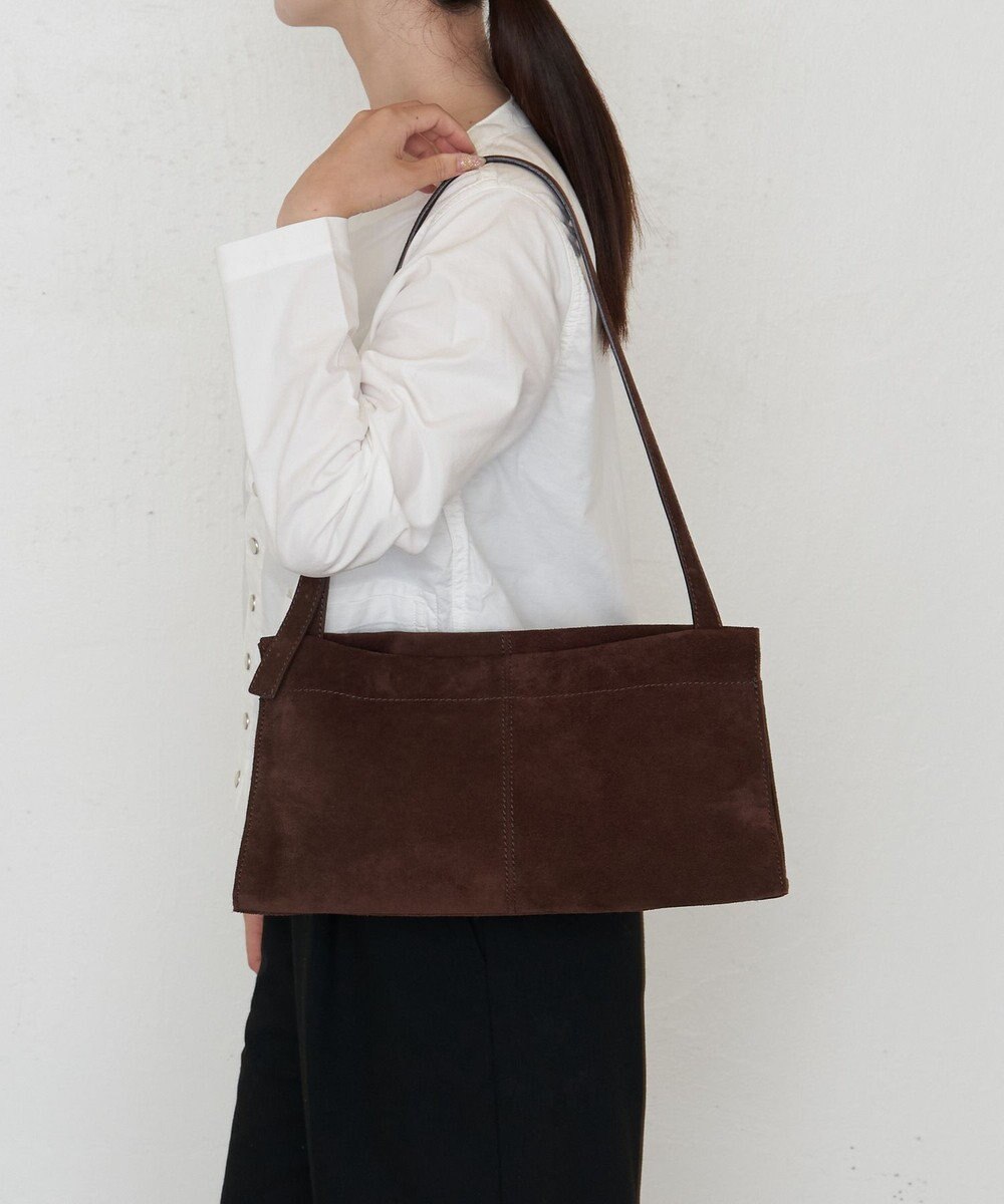 russet 【2025AW新作】スエード横長ショルダーバッグ(CE-1578) 