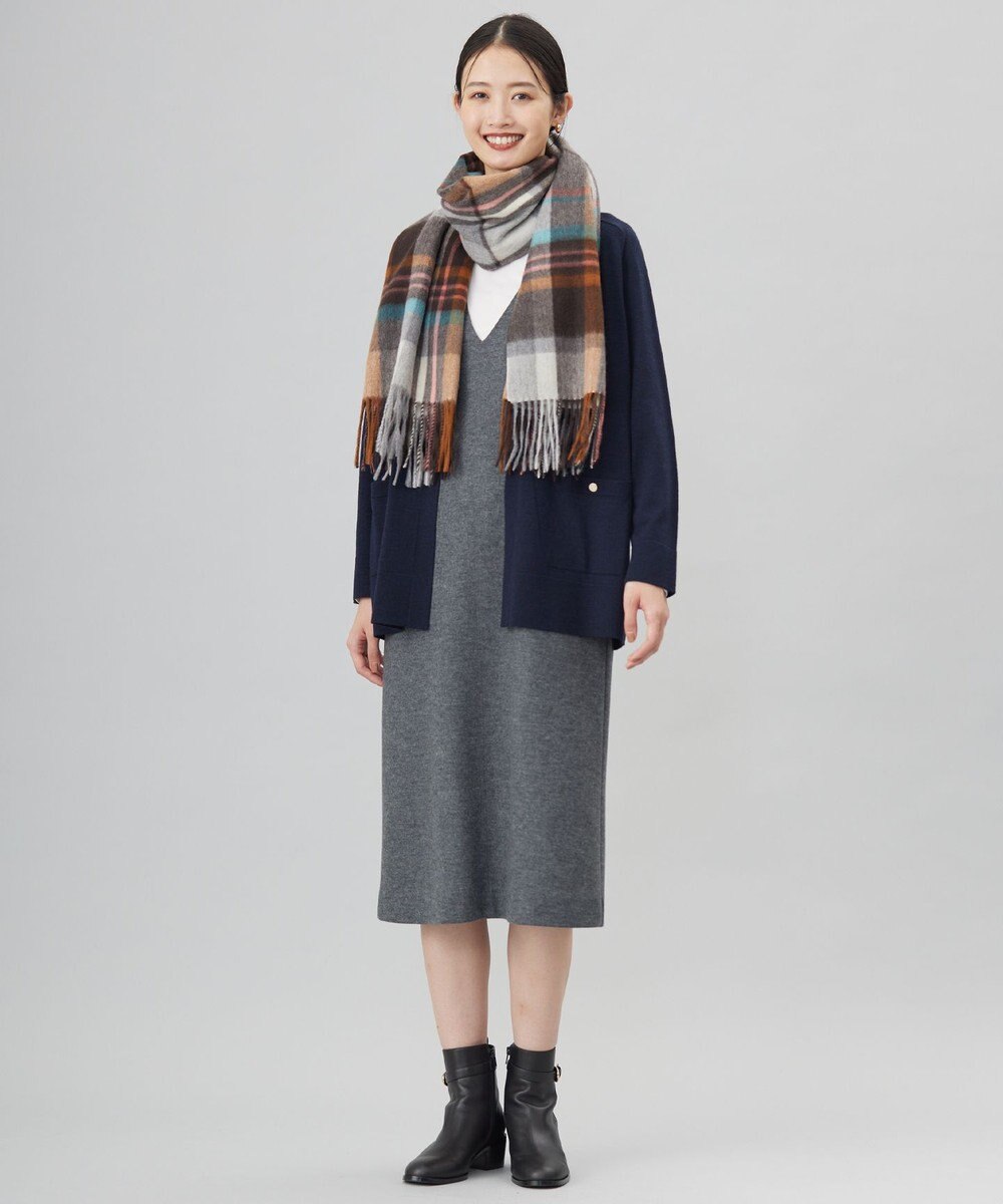 J.PRESS LADIES S 【洗える】KNIT BASIC ロングカーディガン 