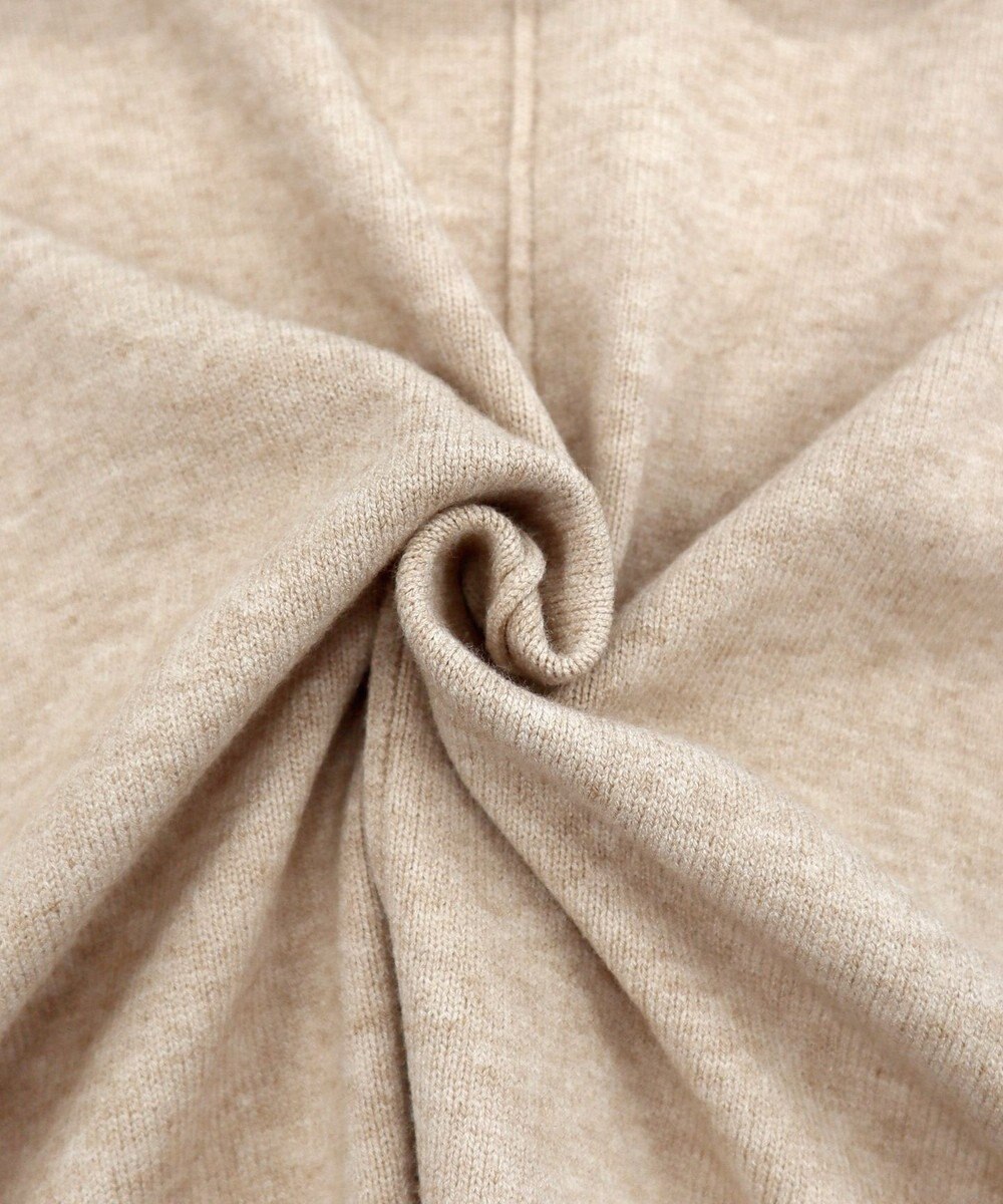 Tiaclasse L 【洗える】もっちり素材が肌触り抜群の配色ニットトップス 