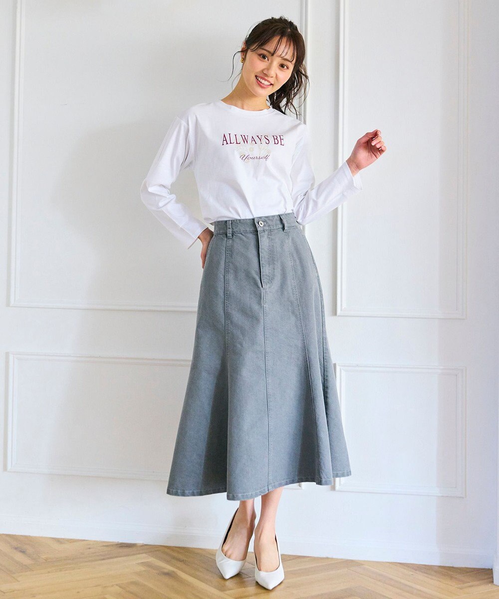 Feroux メッセージプリント・ロングスリーブTシャツ 