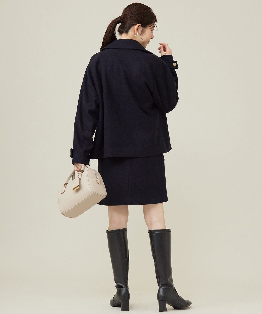 ANY SIS 【セットアップ可】メルトンライク ミニスカート 