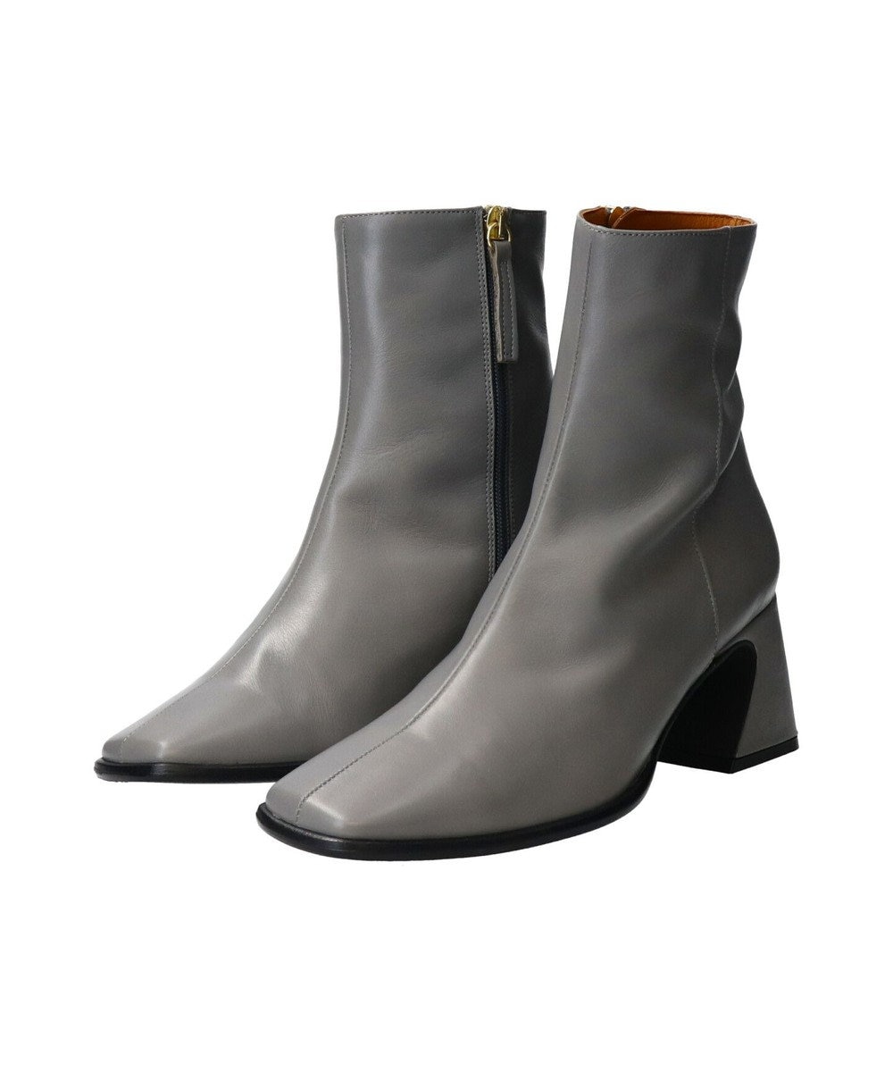 INTER-CHAUSSURES 【ANGEL ALARCON】フレアヒールセンターシームショートブーツ 