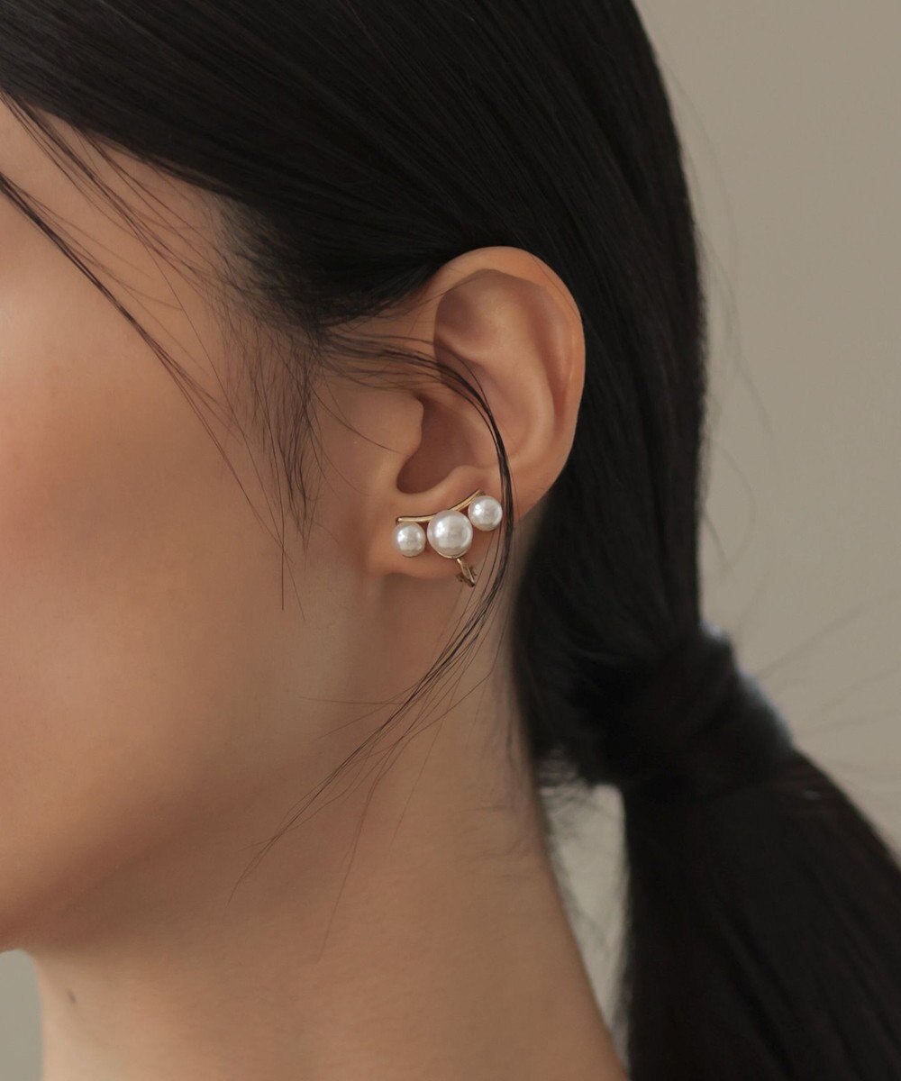 組曲 スリーフェイクパールイヤリング 